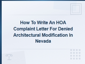How to Appeal a Denied Hoa Modification in Nevada